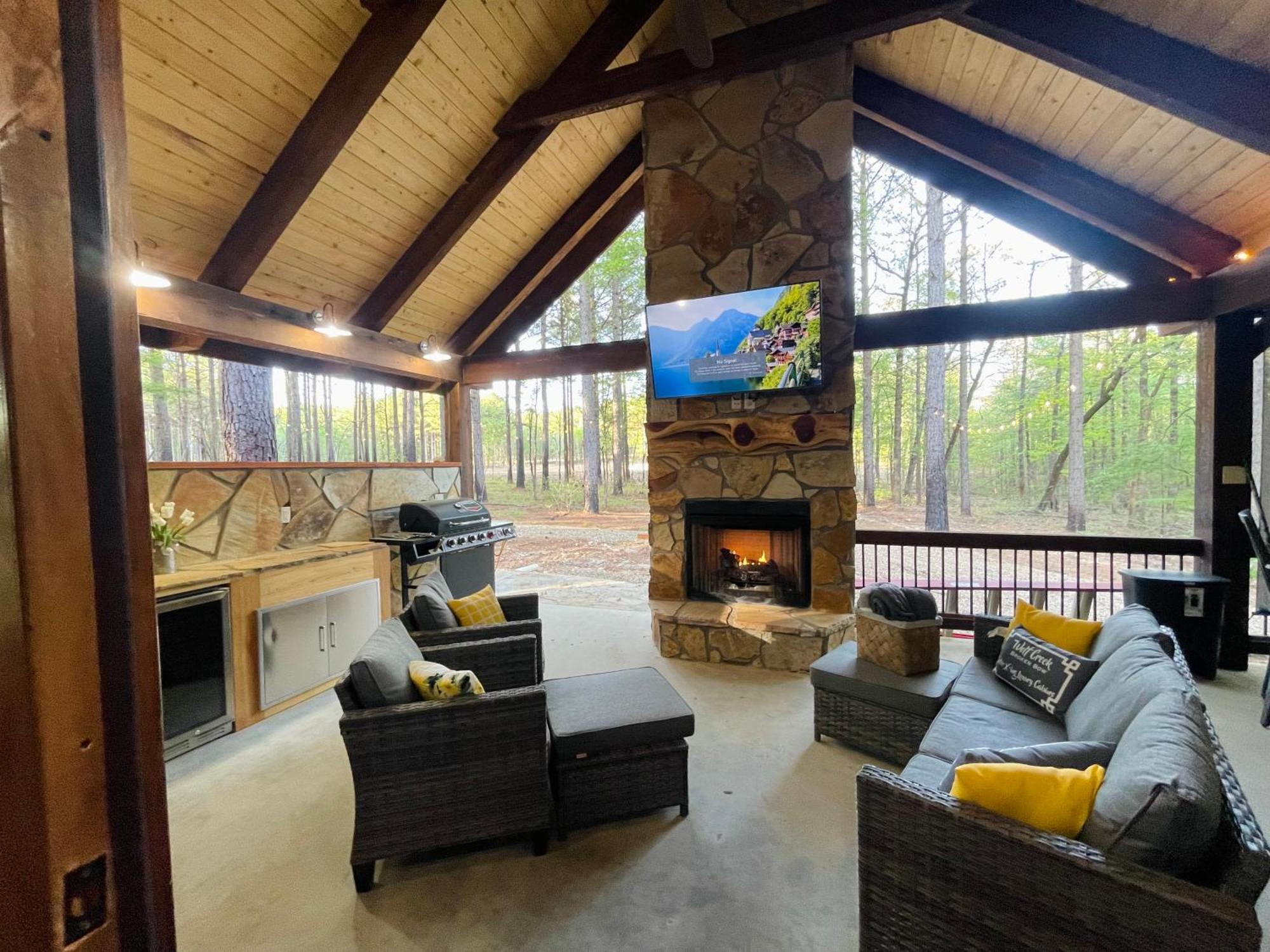Wolf Creek Luxury Cabin Broken Bow Bagian luar foto